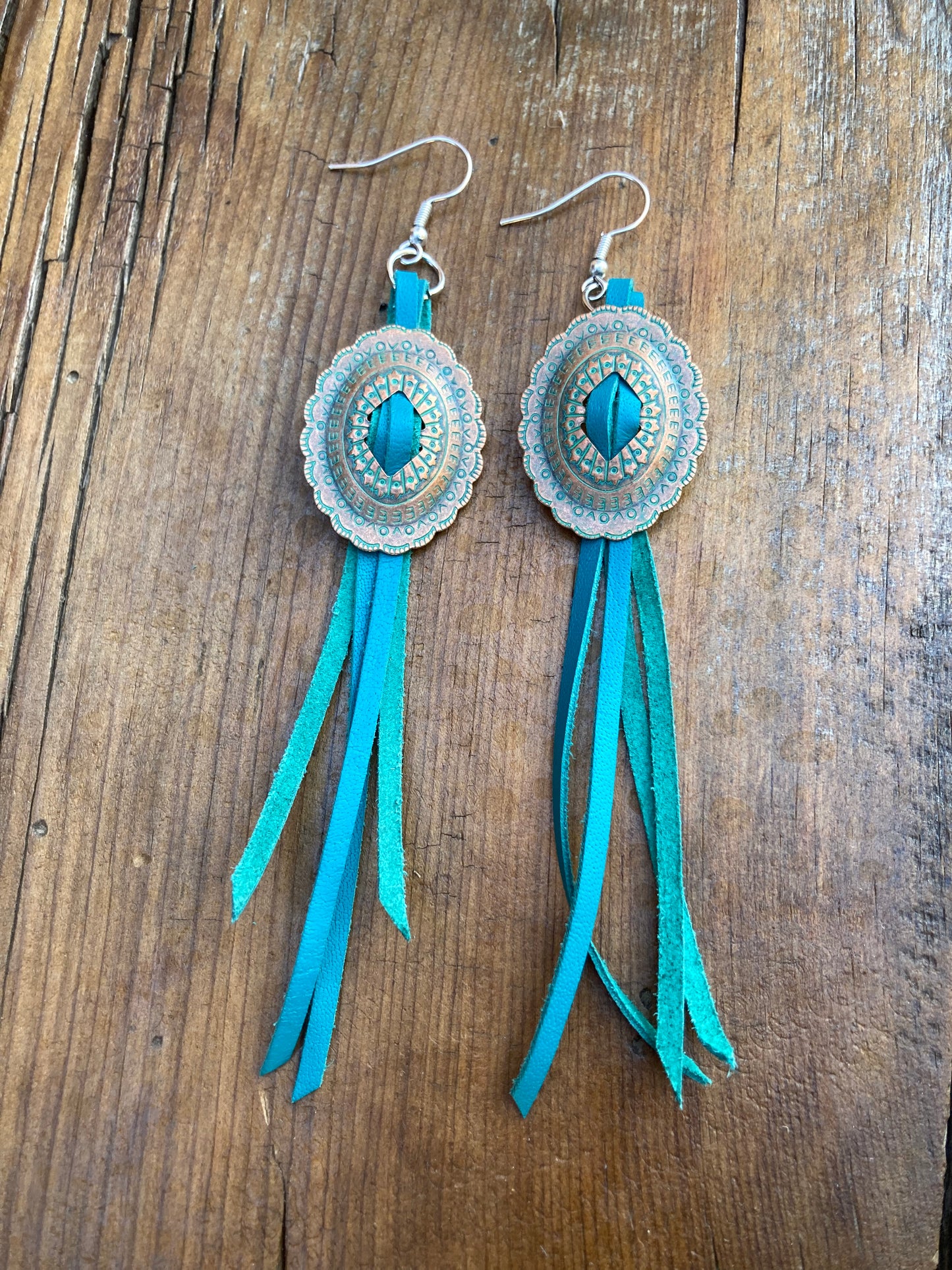 Earrings concho turquoise