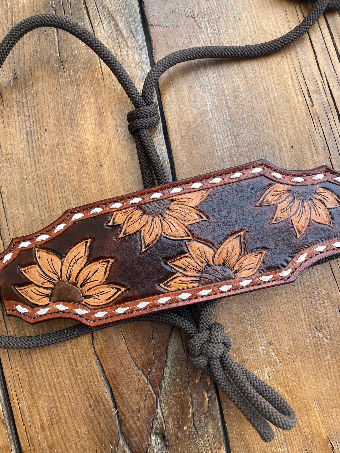 Sunflower Rope Halter - Brown