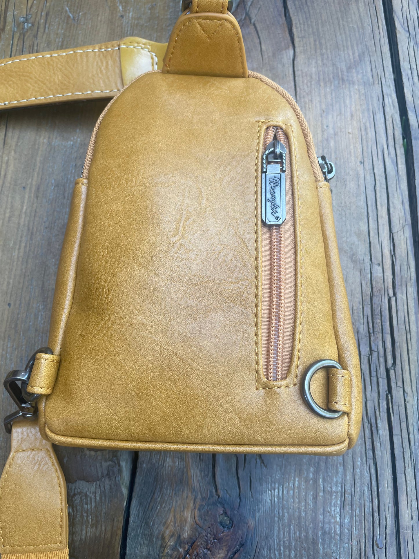 Small sling crossbody bag - yellow
