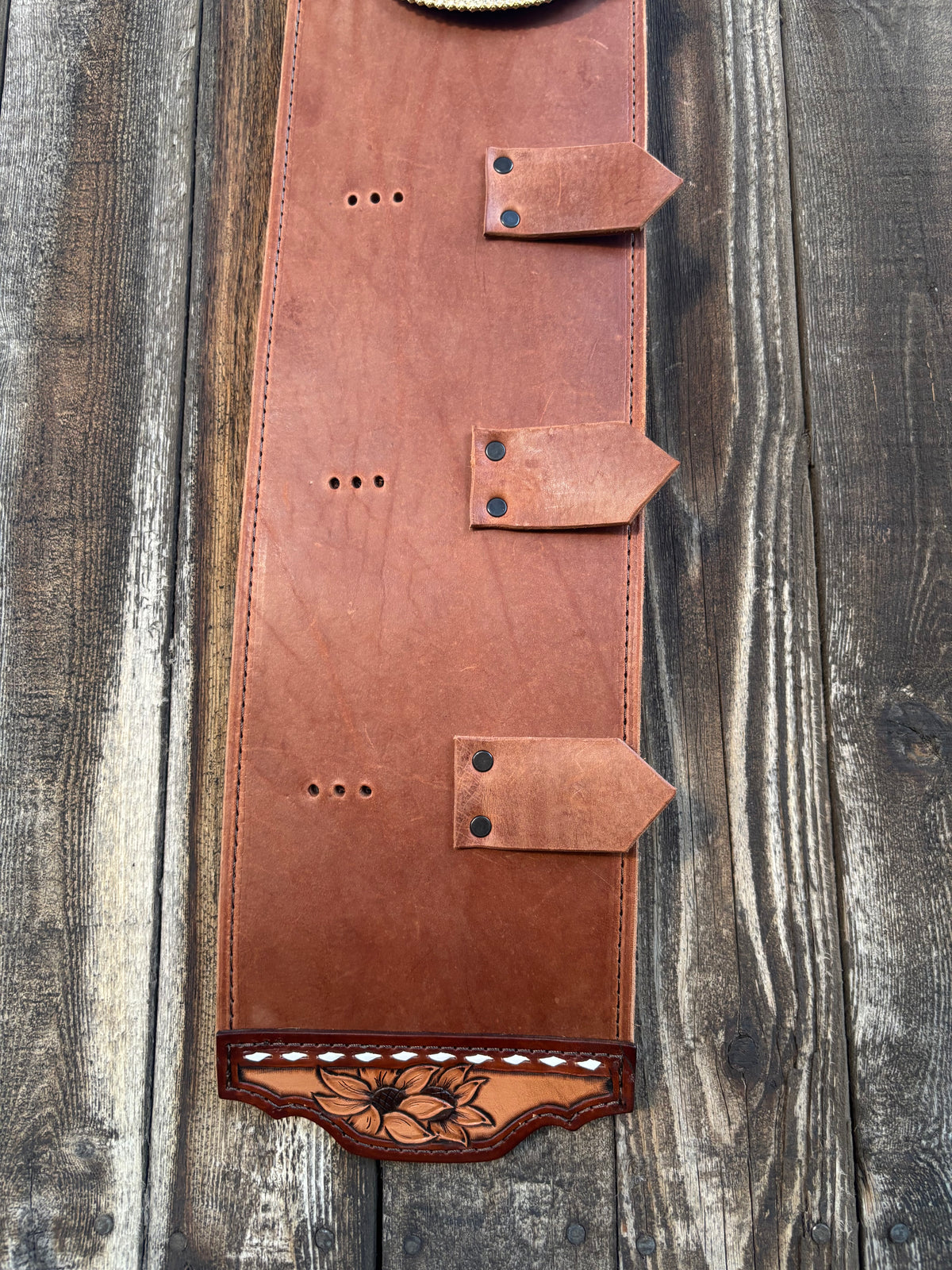 Buckle holder brown 5 spots