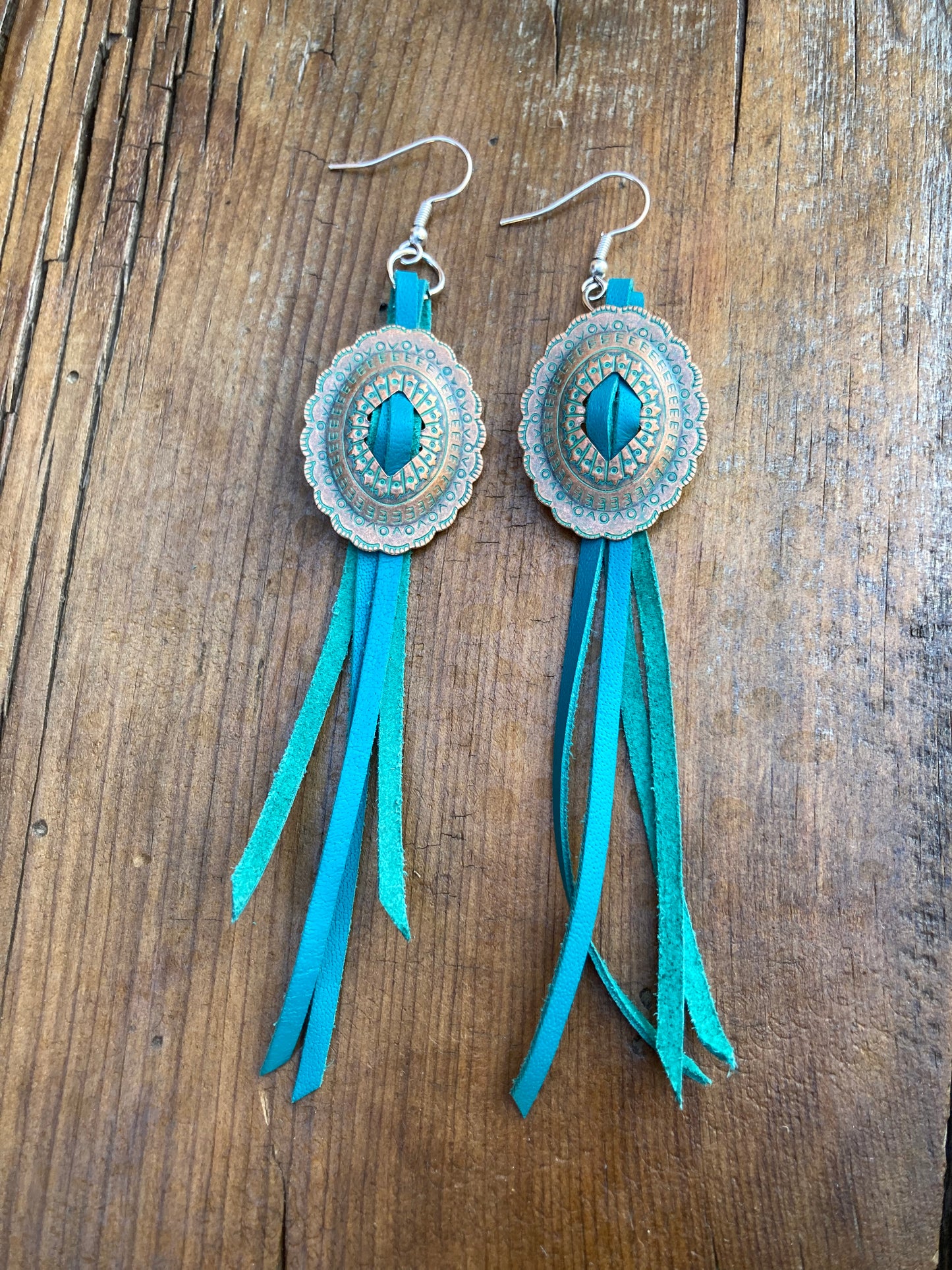 Earrings concho turquoise