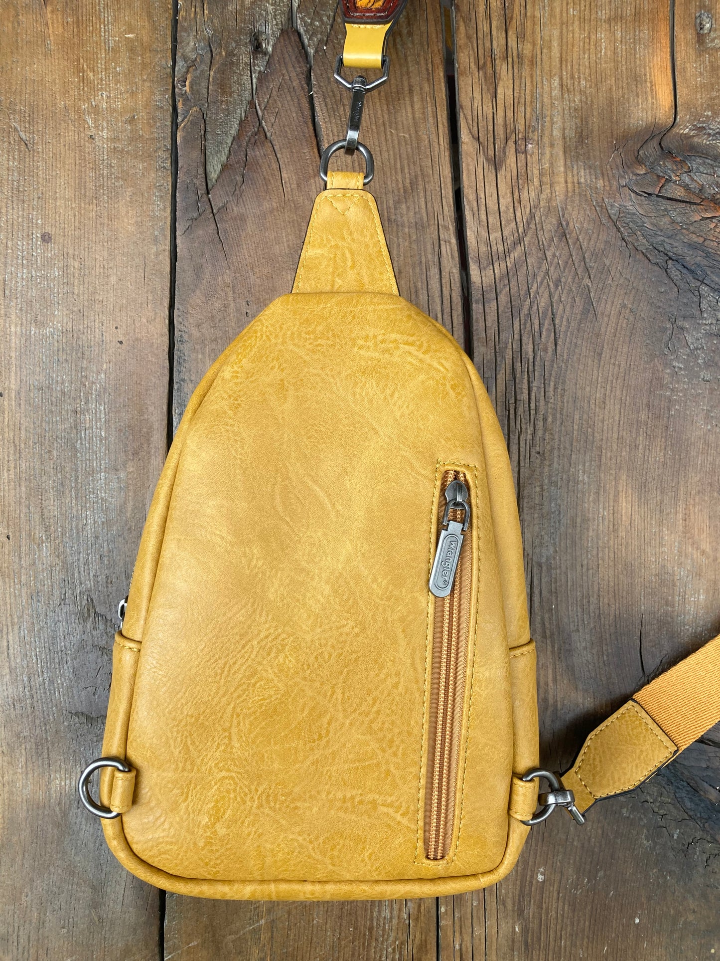 Sling crossbody bag - yellow sunflowers