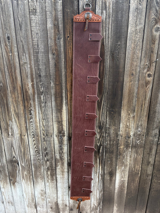 Buckle holder dark brown 10 spots