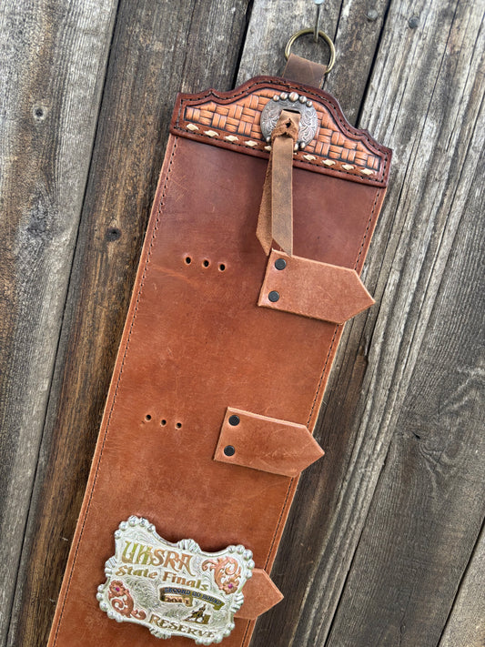 Buckle holder brown 10 spot