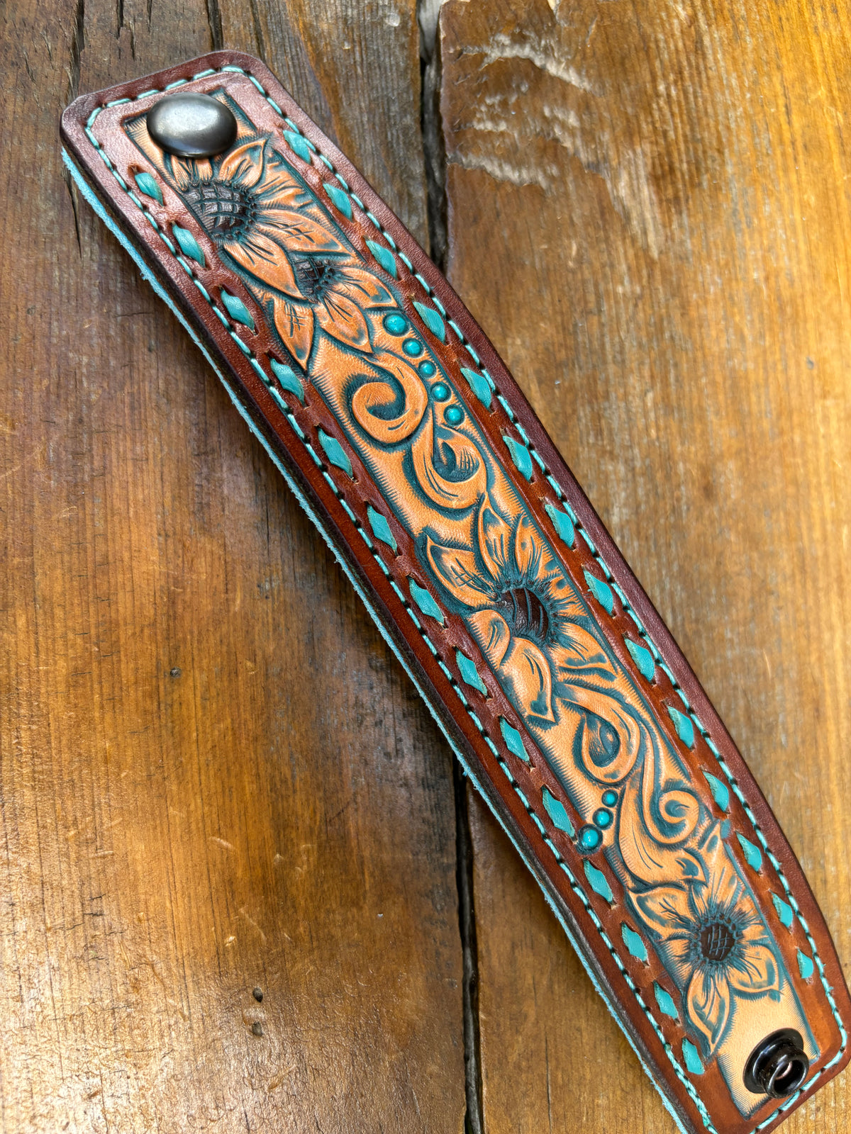 Leather cuff bracelet