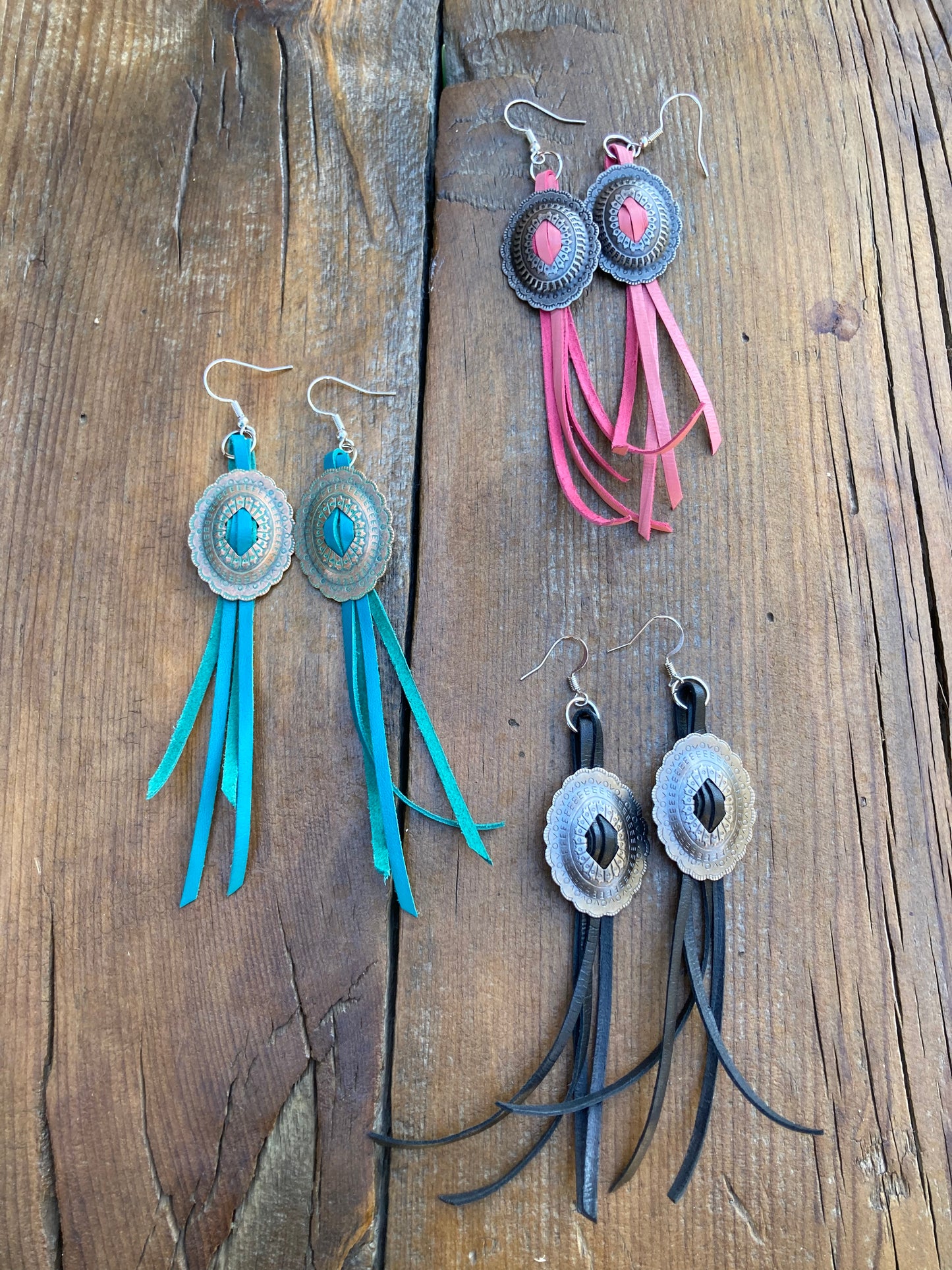 Earrings concho turquoise