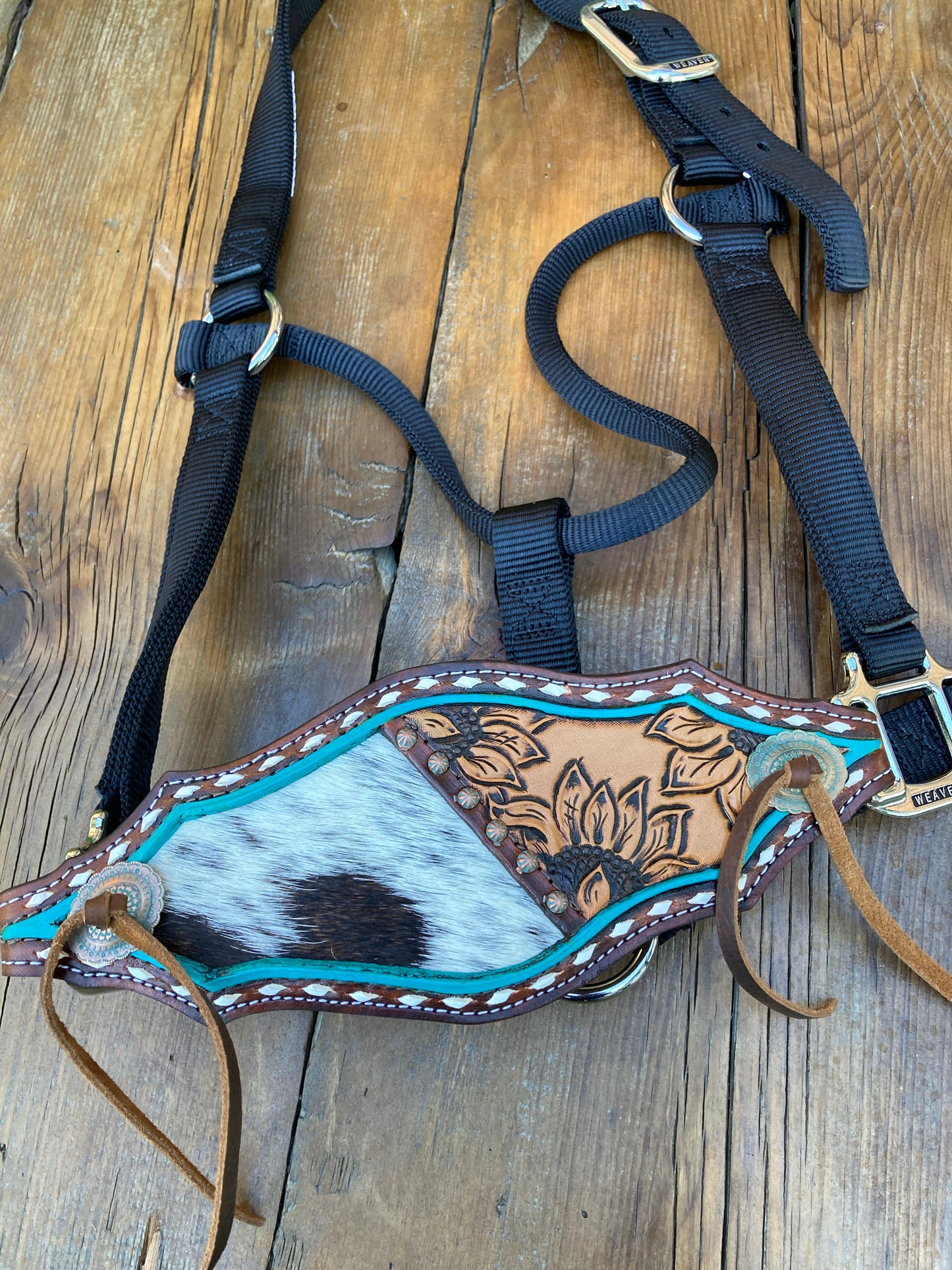 Cow hide Bronc Halter