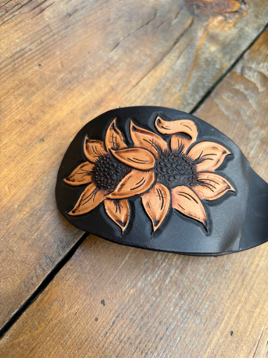 Oval hair clip black