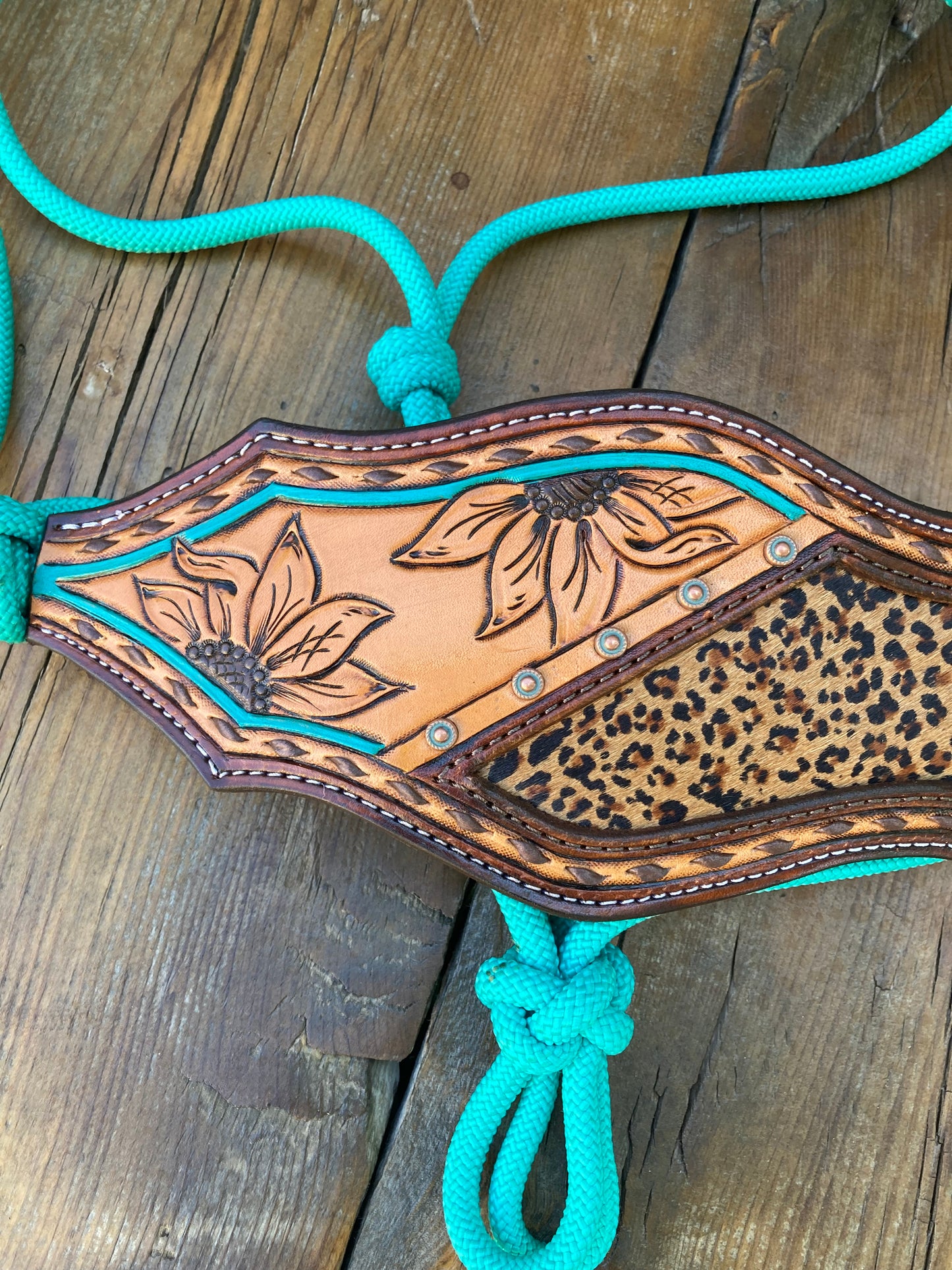 Cheetah Bronc Halter