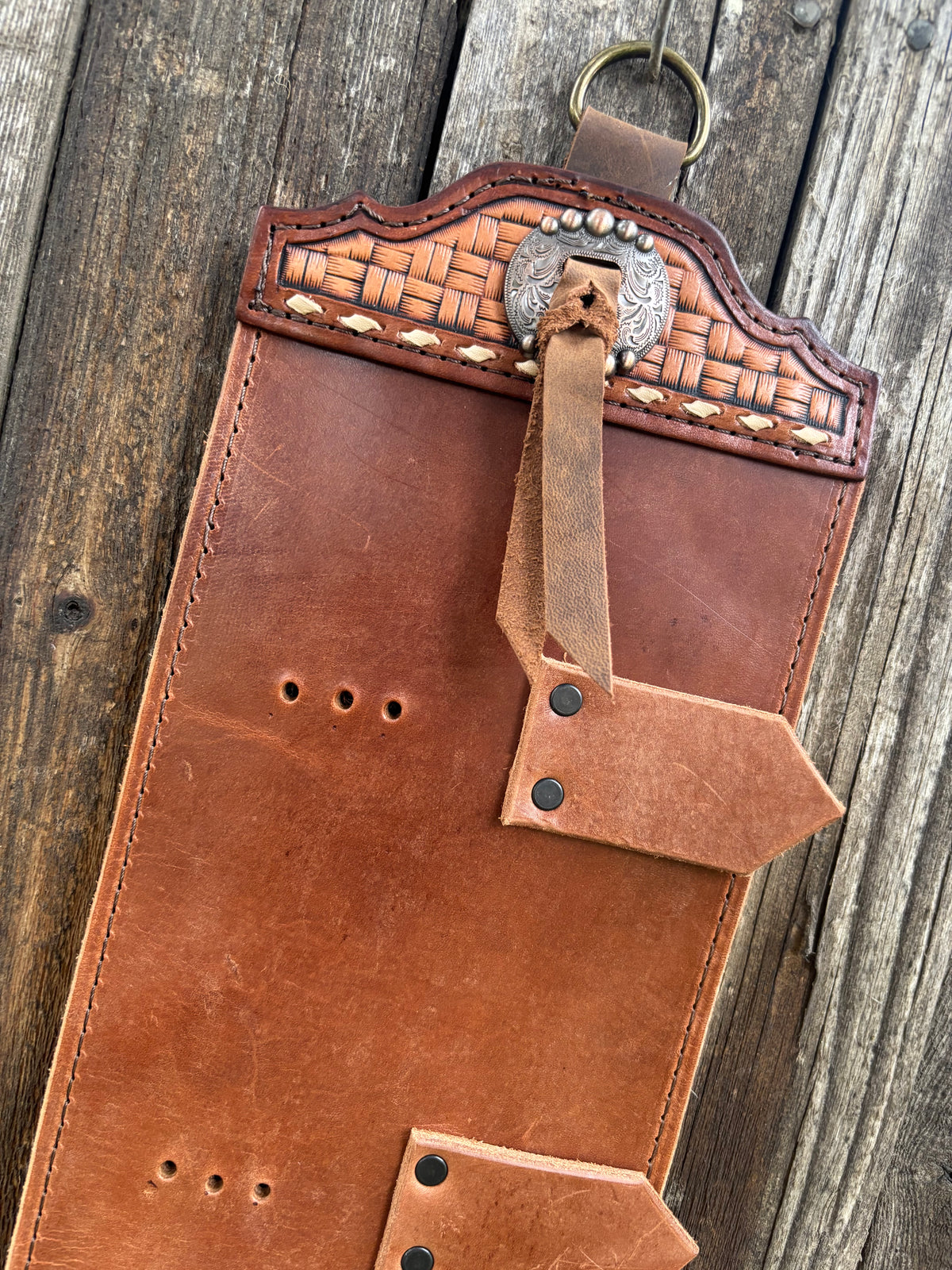 Buckle holder brown 10 spot