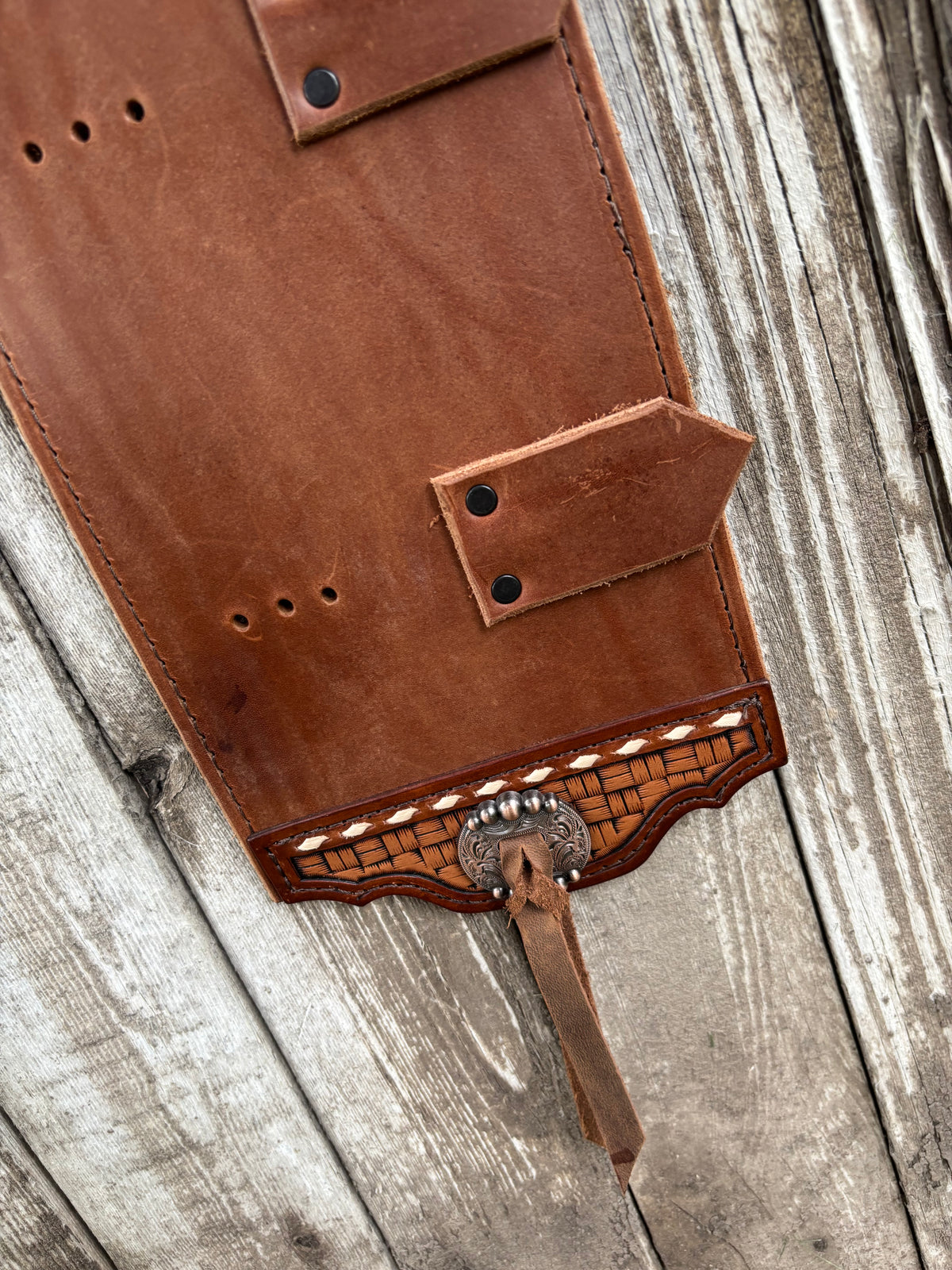 Buckle holder brown 10 spot