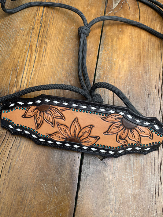 Sunflower Rope Halter - Black