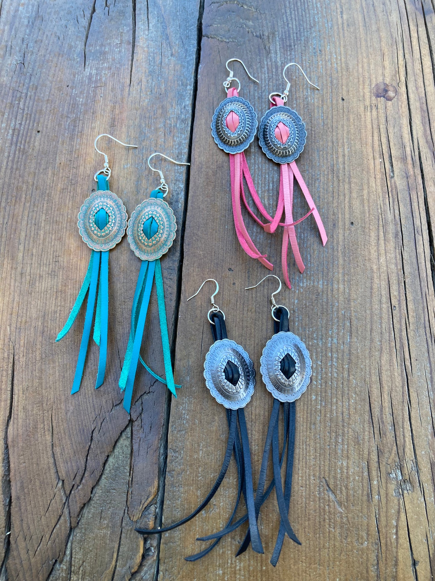 Earrings concho black