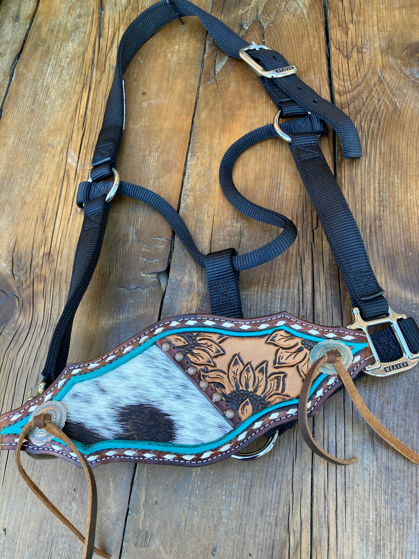 Cow hide Bronc Halter