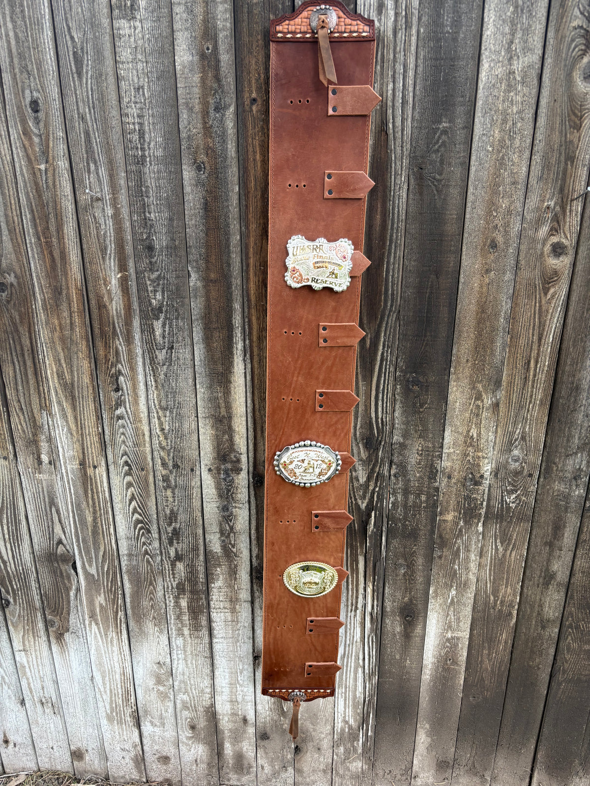 Buckle holder brown 10 spot