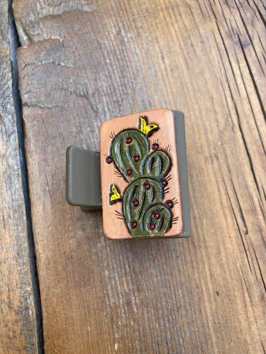 2” Hair clip/Claw clip cactus/green