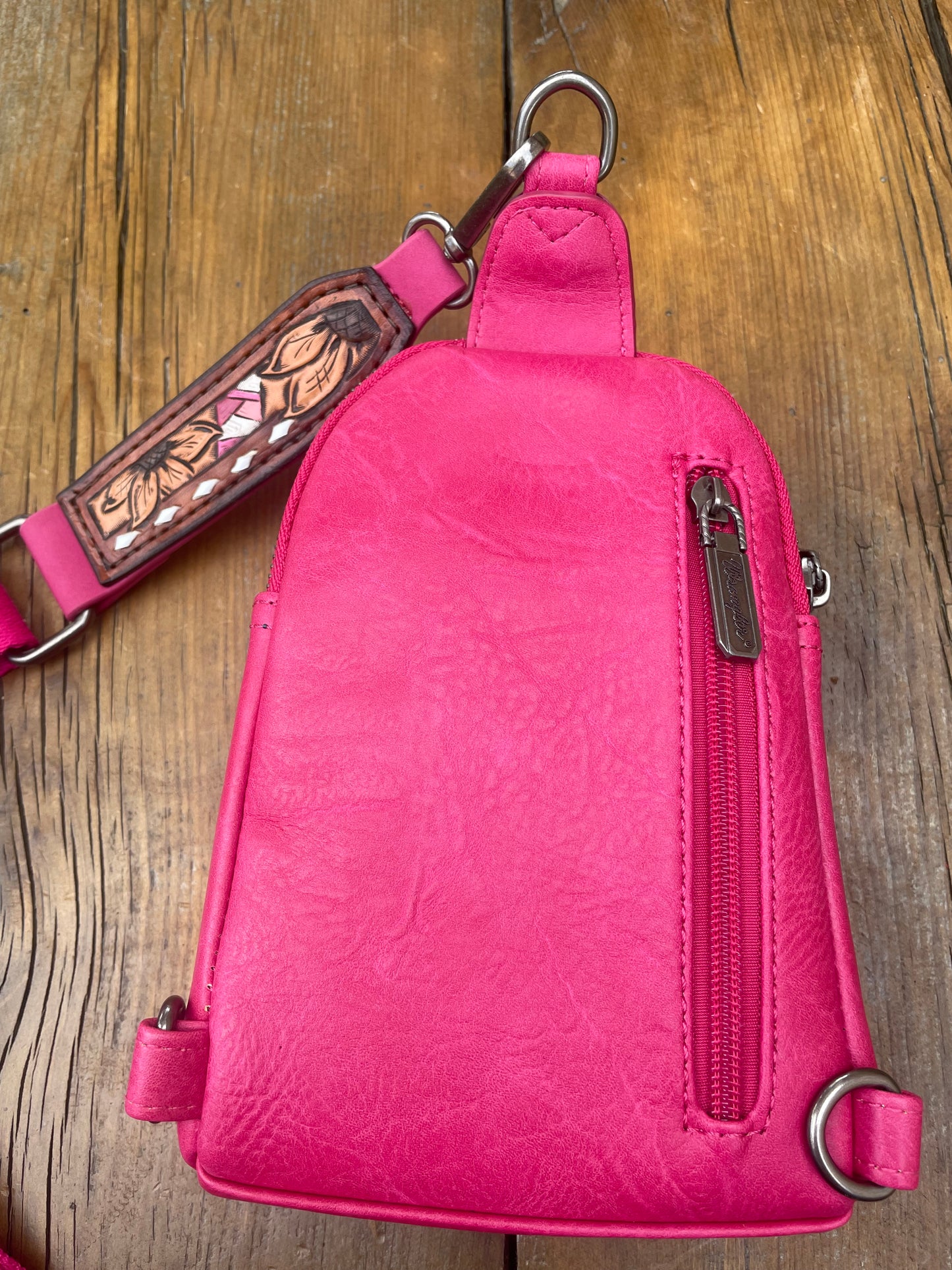 Small sling crossbody bag - pink