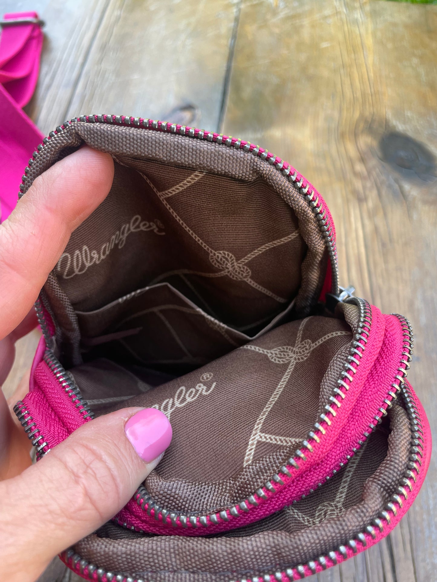 Small sling crossbody bag - pink