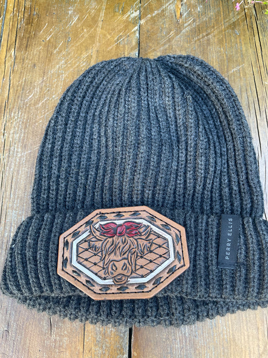 Gray with Highlander and  buck stitch