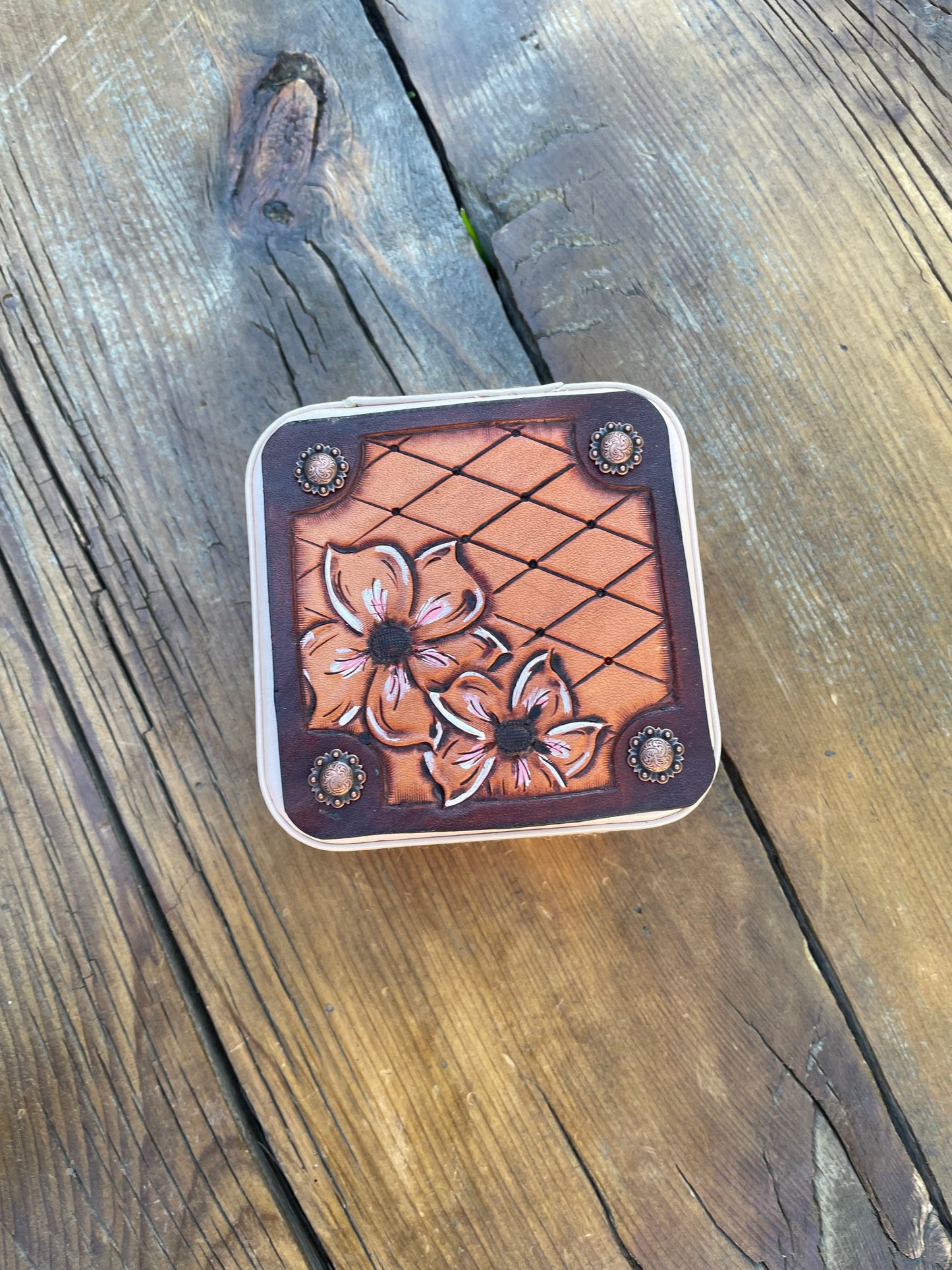 Mini Travel Jewelry Box pink