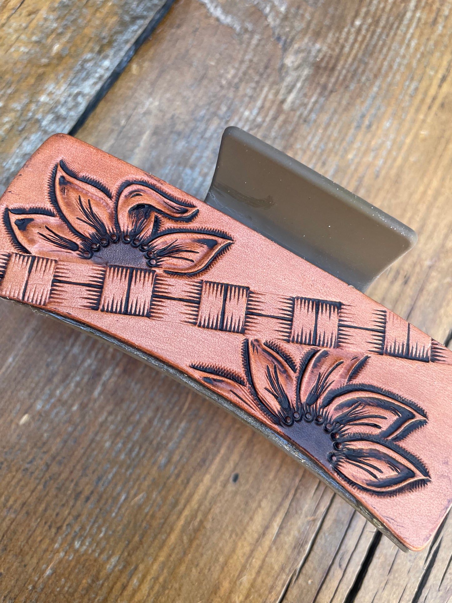4” Hair clip/Claw clip with 2 sunflowers