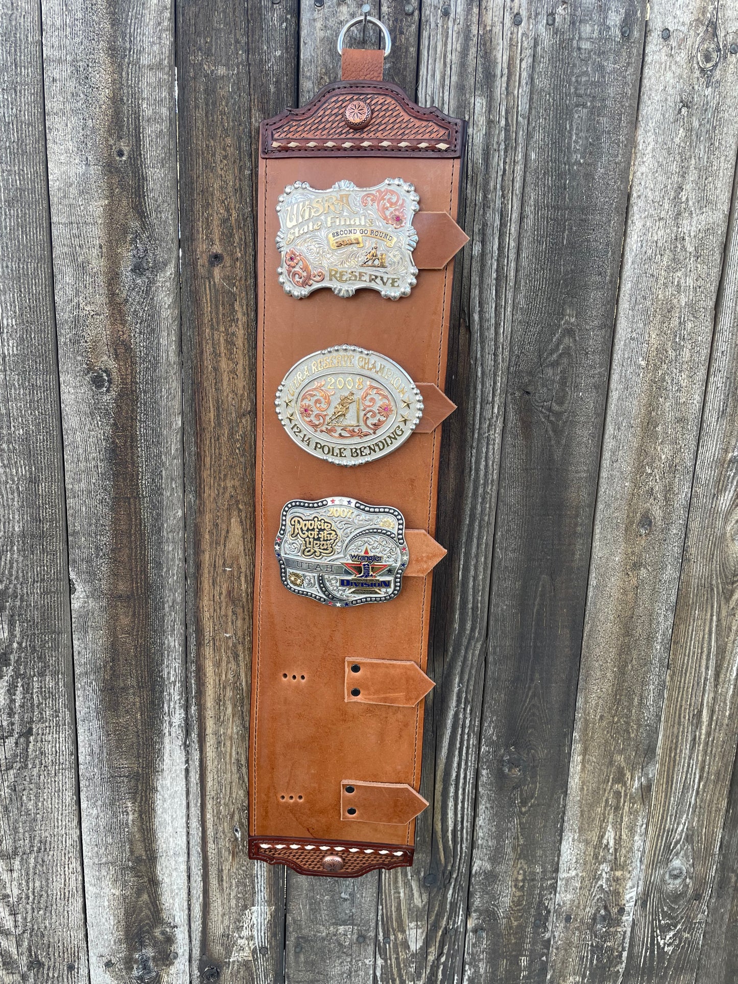 Buckle holder brown 5 spots