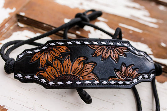 Sunflower Rope Halter - Black