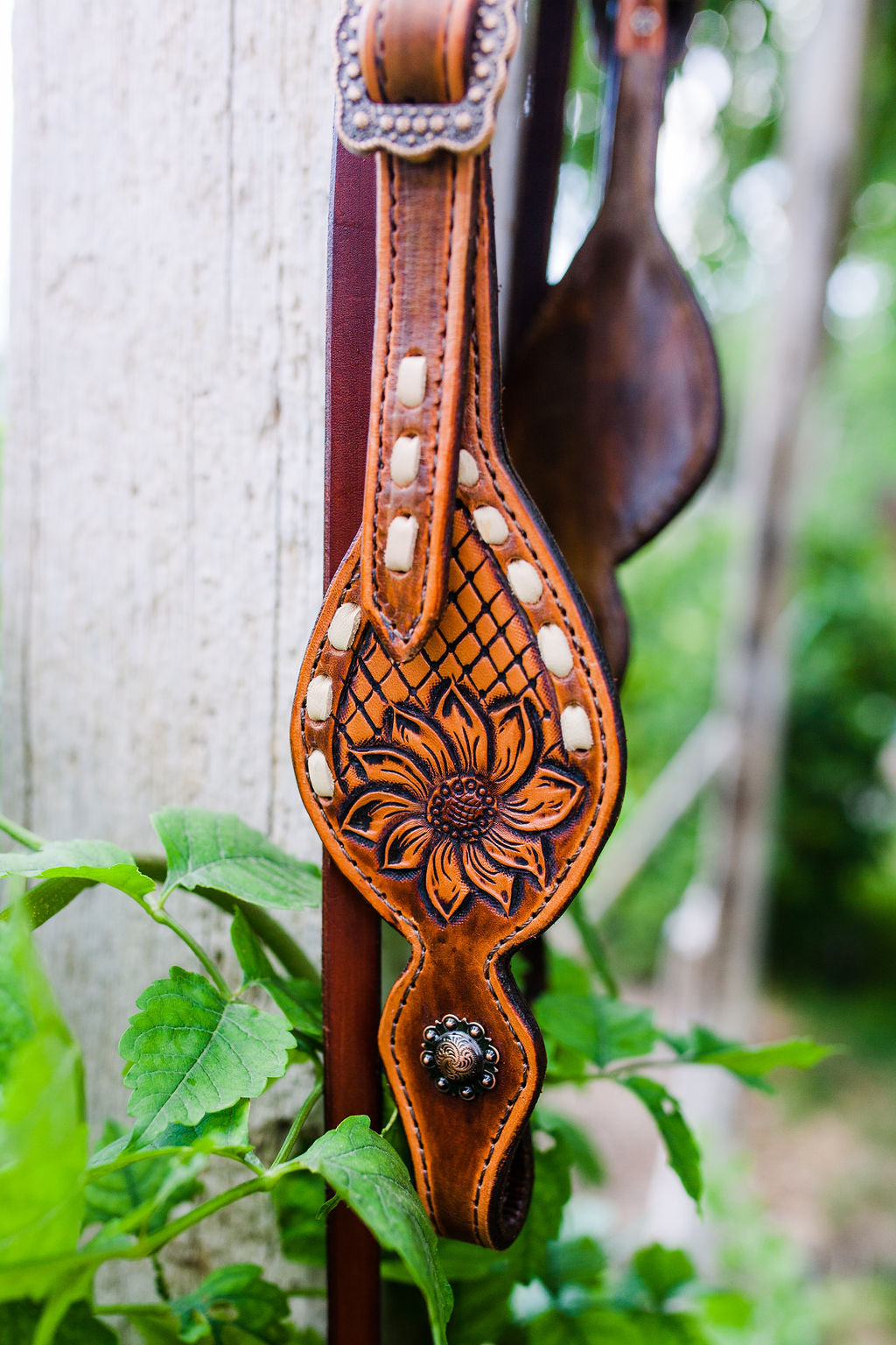 Floral Headstall - Flower